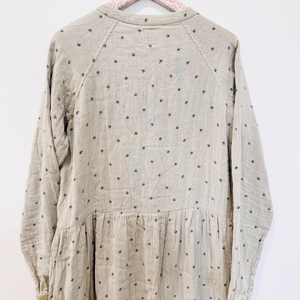 Bsbee Acme 100% Cotton Light Grey Long Sleeve Dress View 6